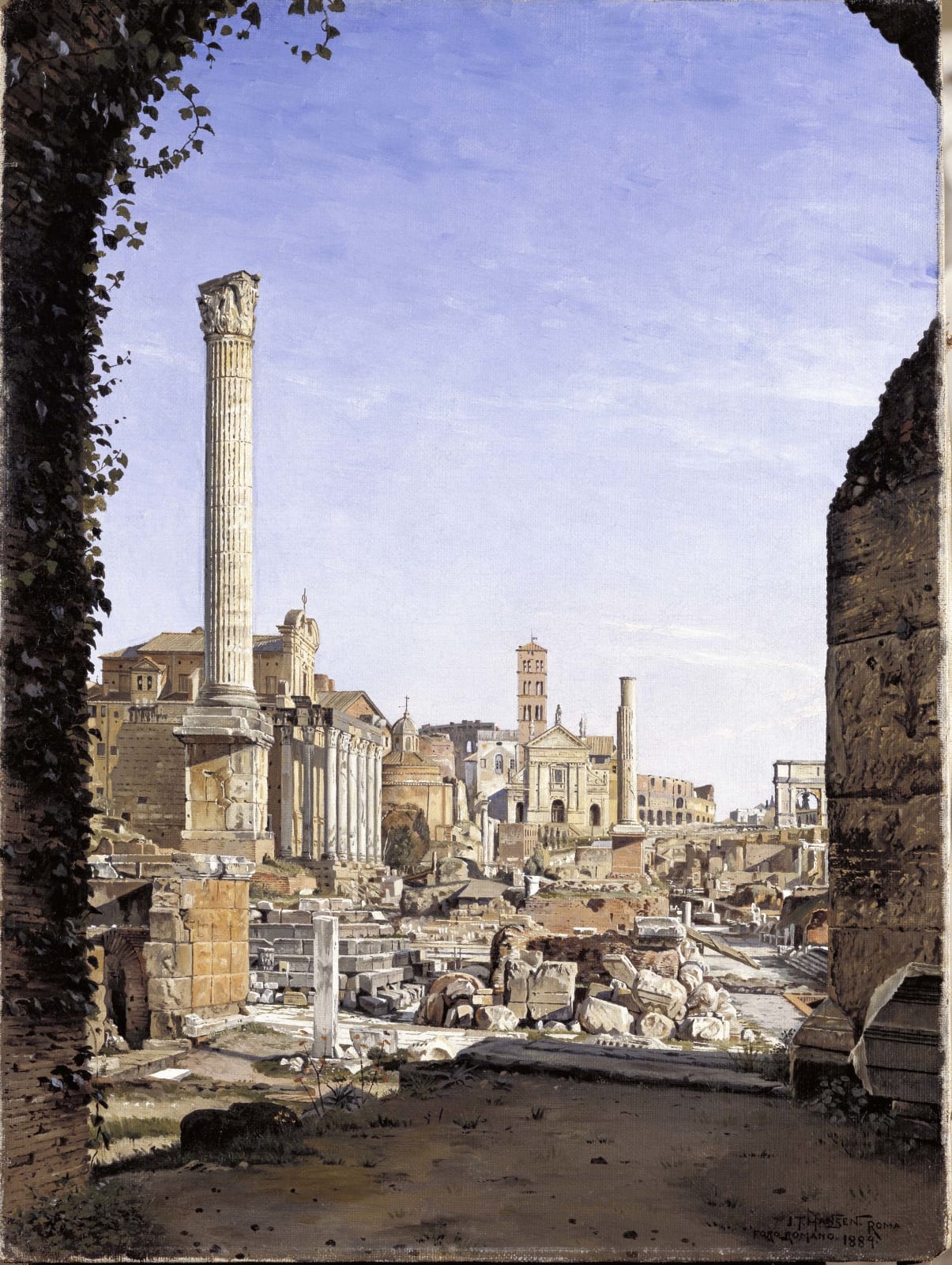 Josef Theodor HANSEN, View of the Roman Forum