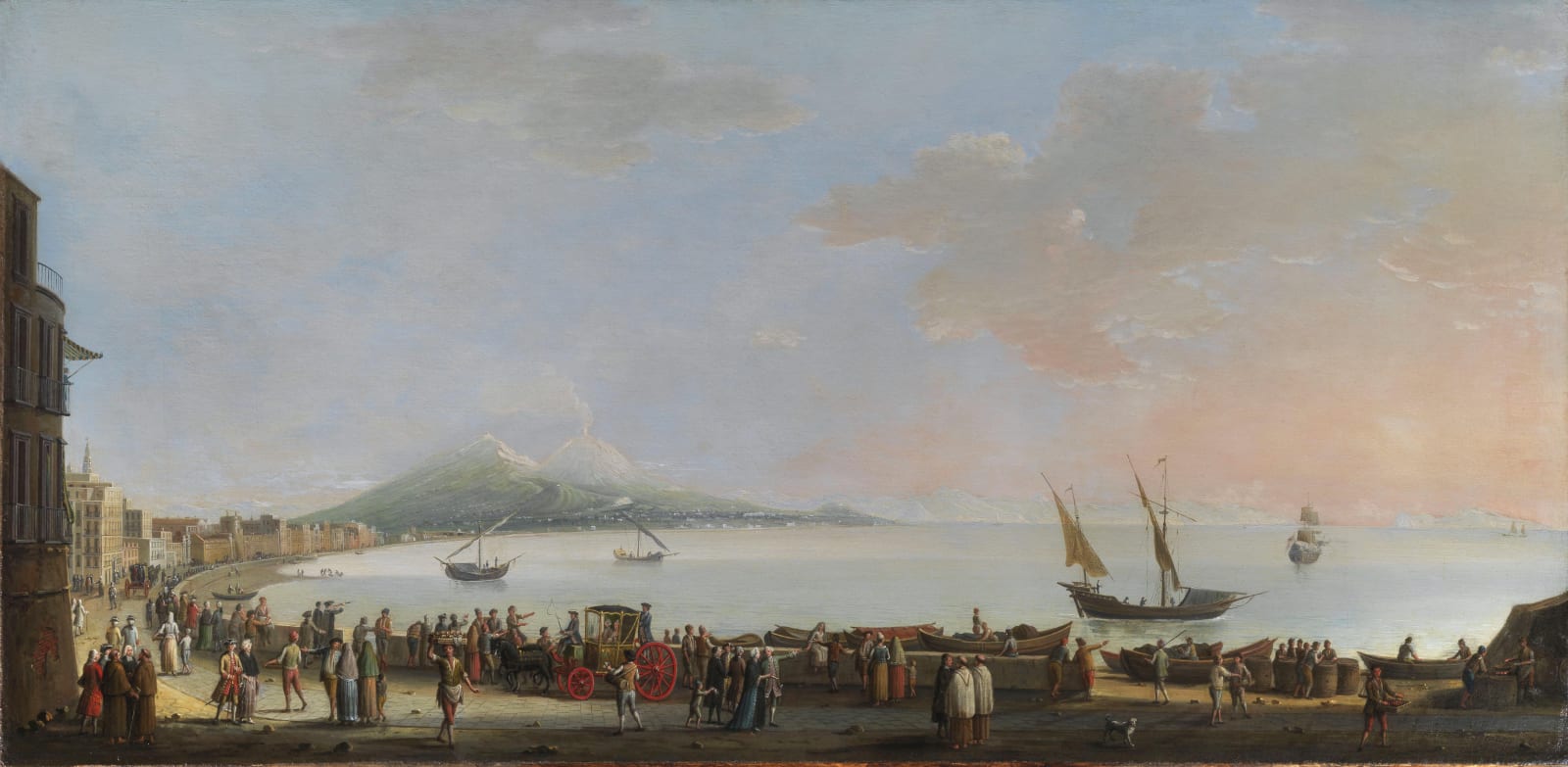 PIETRO FABRIS, View of Naples from Mergellina, 1775 - 1780