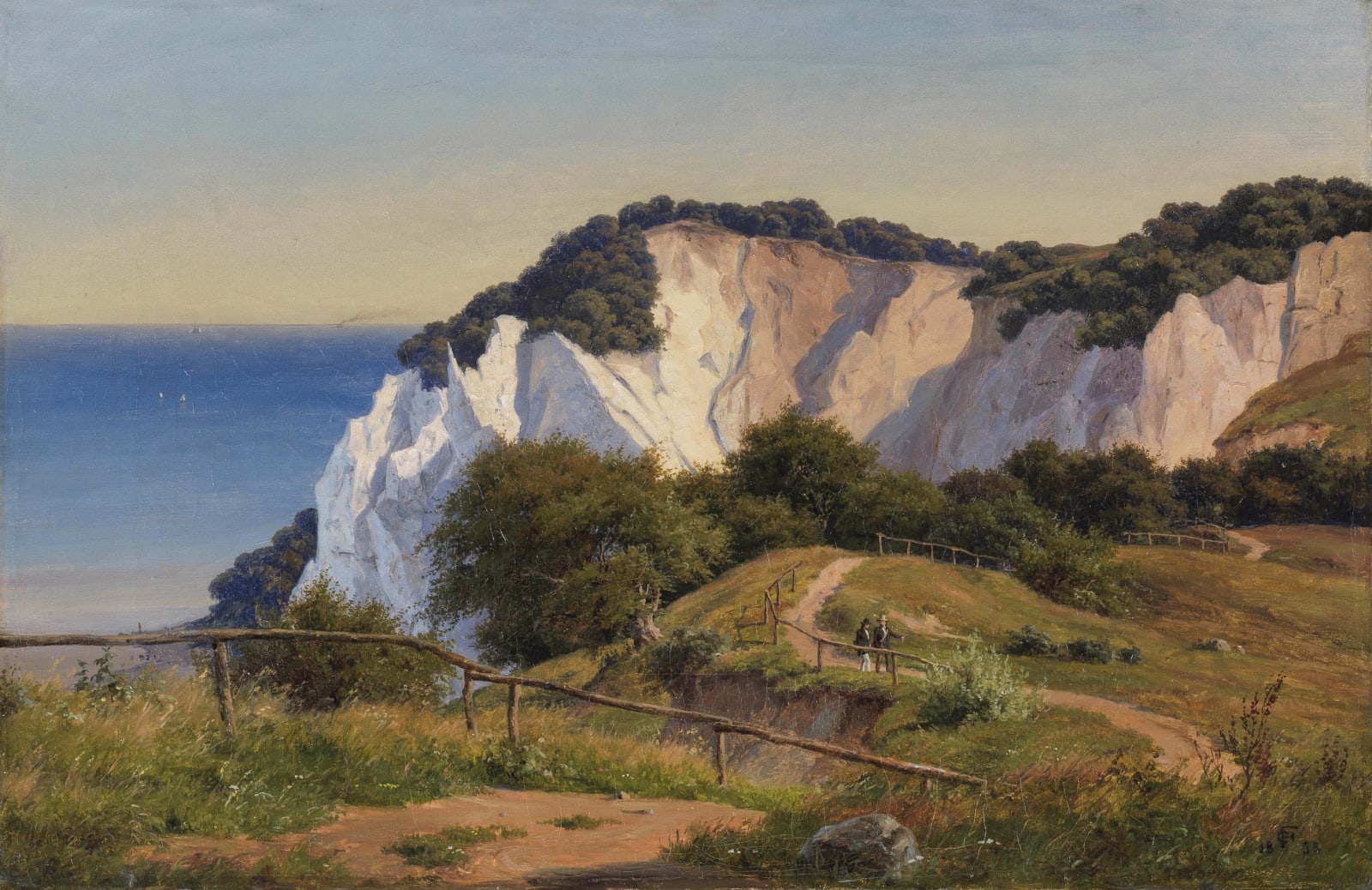 Carsten HENRICHSEN, Summer’s day at Møns Klint, 1855