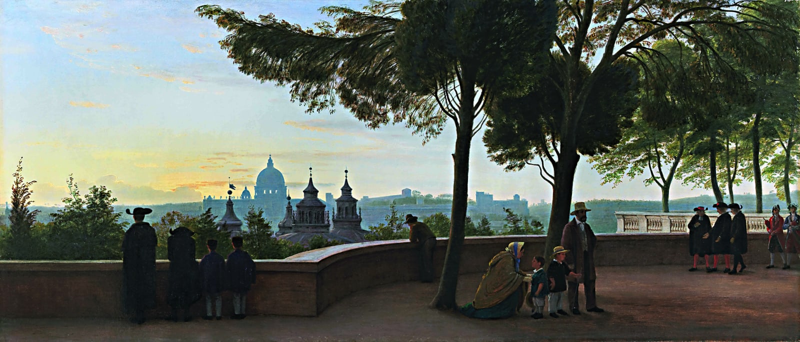 Peter Christian Thamsen SKOVGAARD, View of Rome from the Pincio