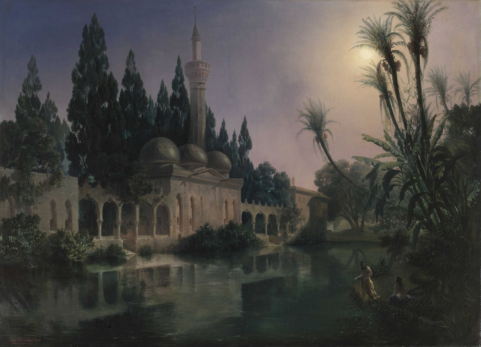 Eugène FLANDIN, The Mosque of Urfa, 1849