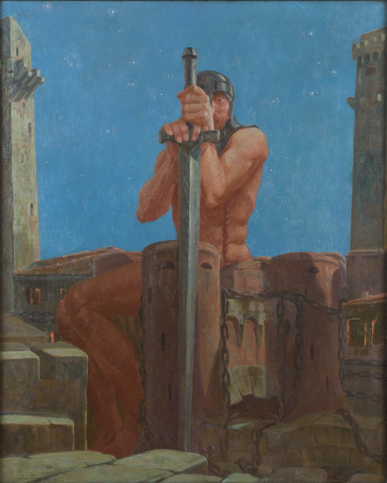 Giovanni Battista Costantini, Il dominio, 1915 • Antonacci Lapiccirella Fine Art, Roma