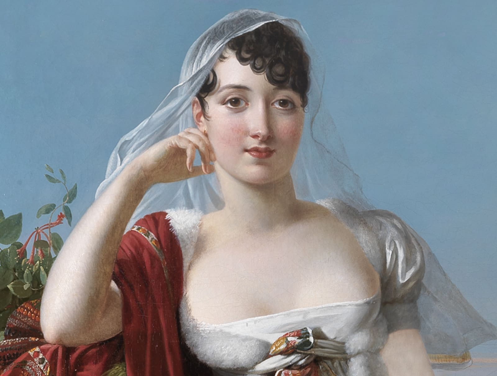 MARIE-GUILHELMINE BENOIST (born Leroux-Laville), Portrait of a Lady in a landscape, 1805-1810 ca.