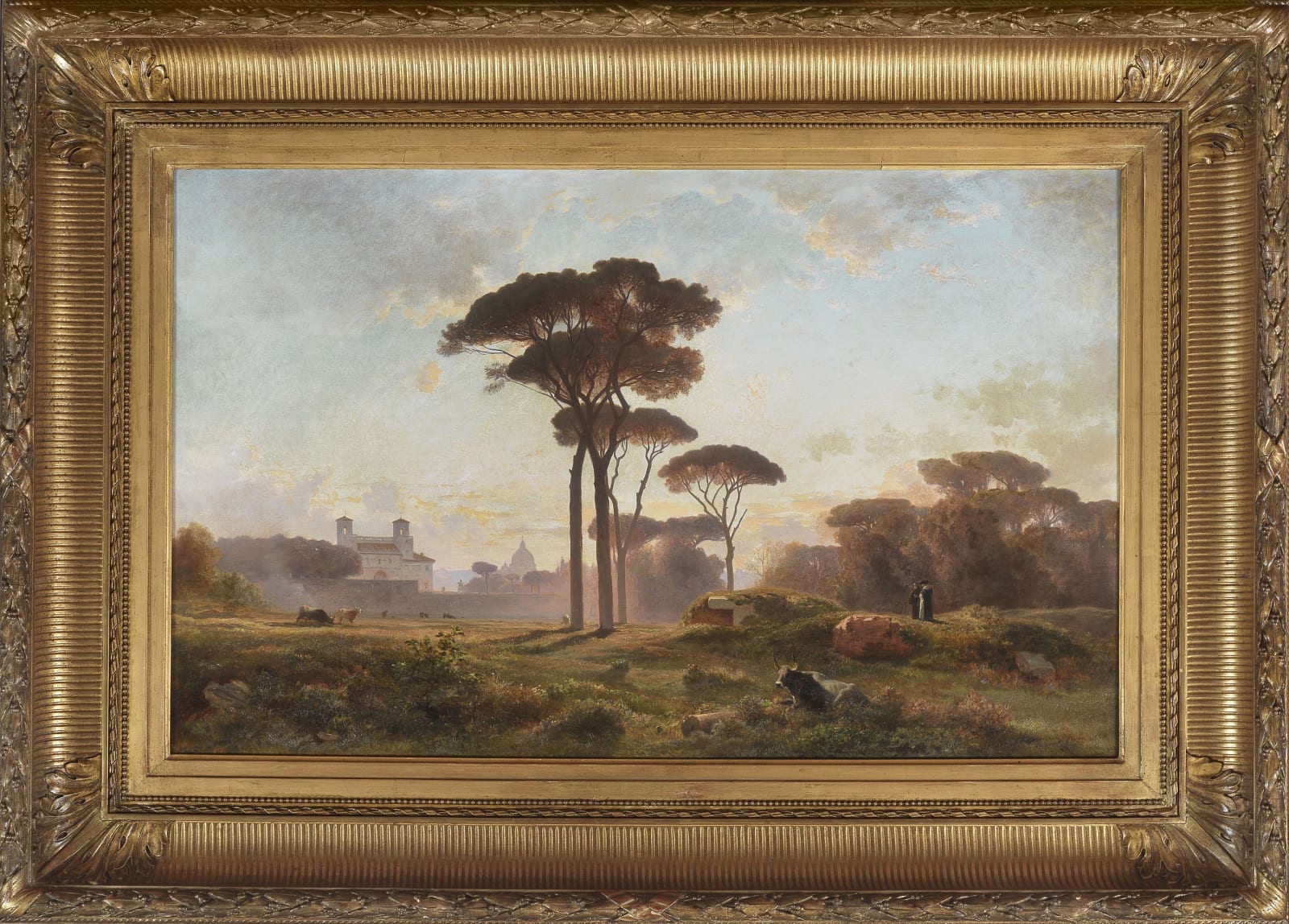 Jean-Achille BENOUVILLE, View of Villa Medici, 1864