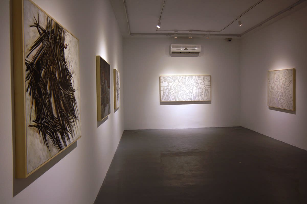 Seven decades of painting, 2015 Installation view