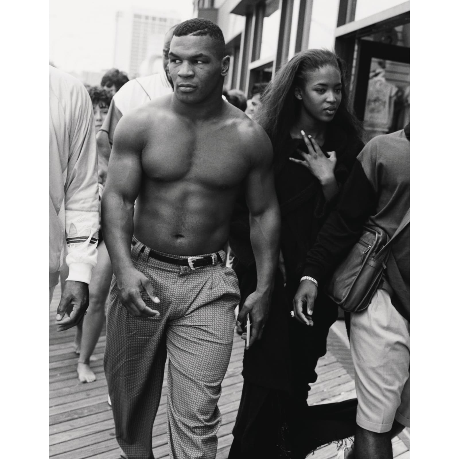 Bruce Weber, Mike Tyson and Naomi Campbell, Atlantic City, NJ, 1989.