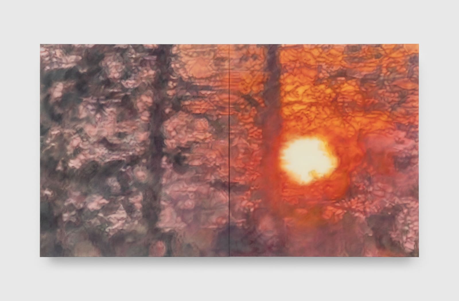 James Prapaithong, Midnight Sun, 2025, Oil on canvas. Courtesy of the artist, Nova Contemporary, and David Zwirner.