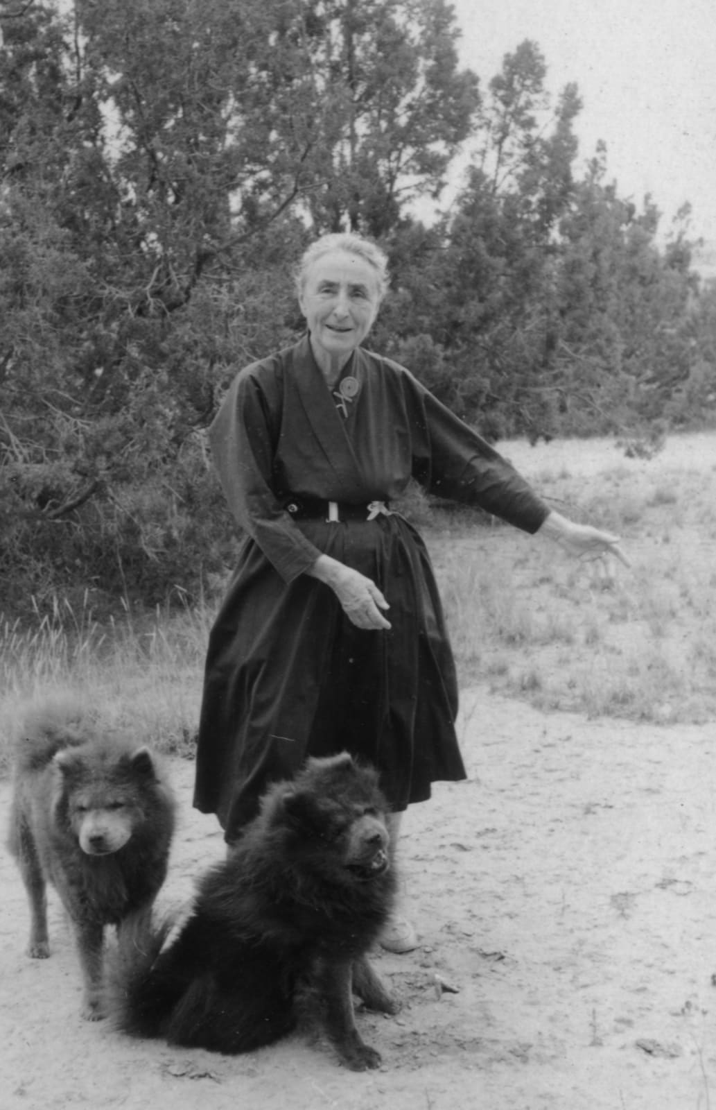 Todd Webb, Georgia and Her Chows I, 1961