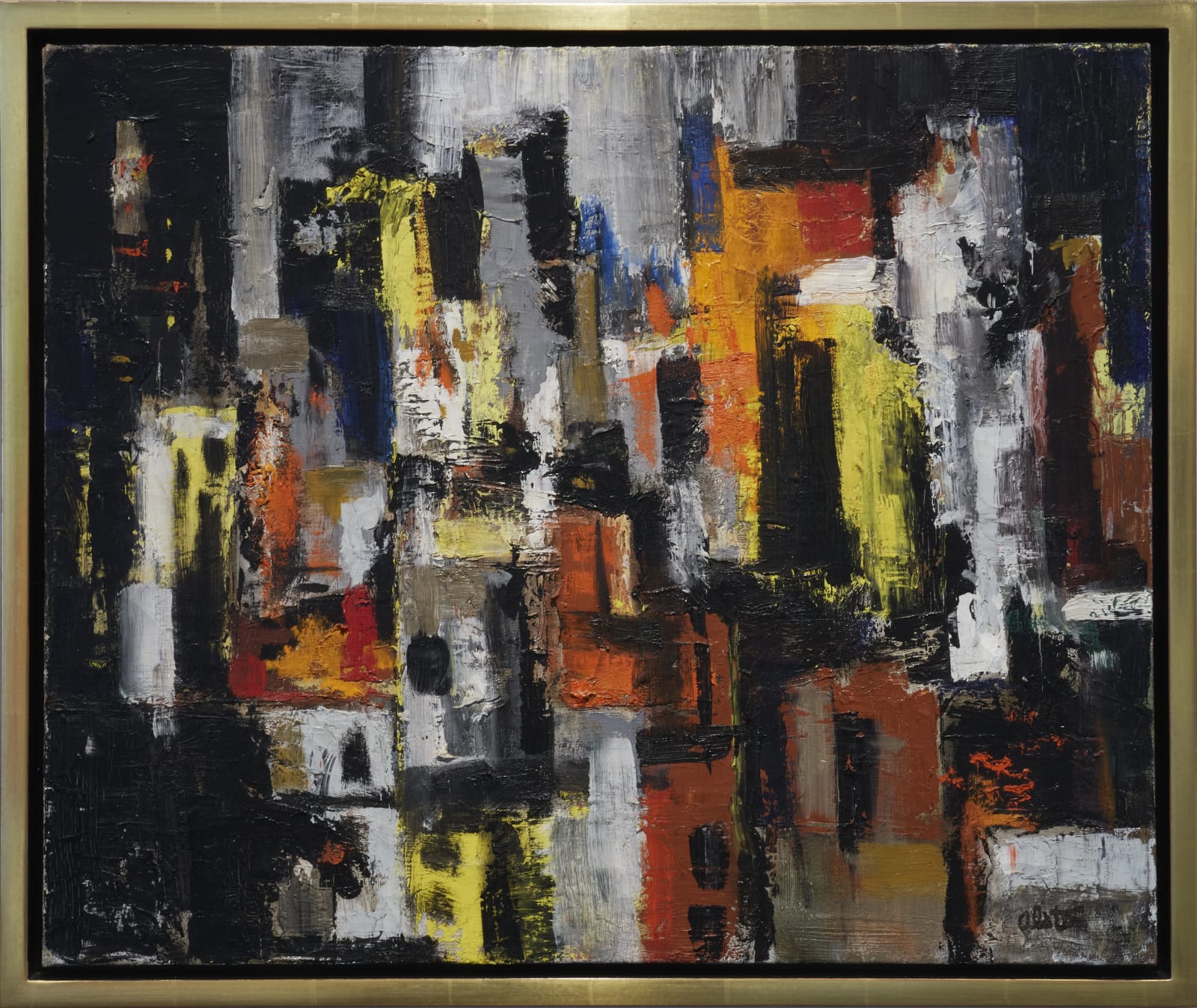 Charles Alston, Untitled (Cityscape at Night), c. 1950-1955