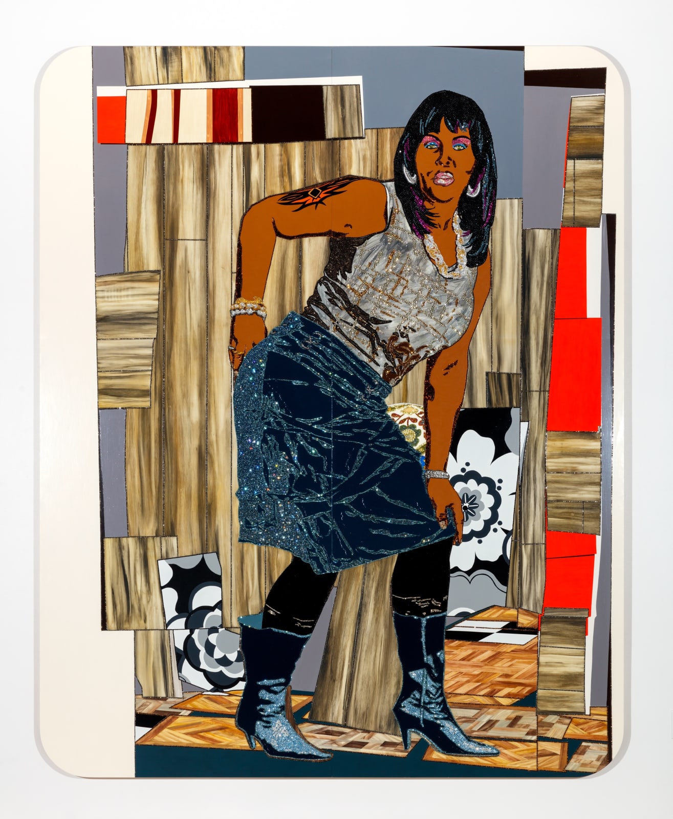 Mickalene Thomas, All She Wants To Do Is Dance (Fran), 2009