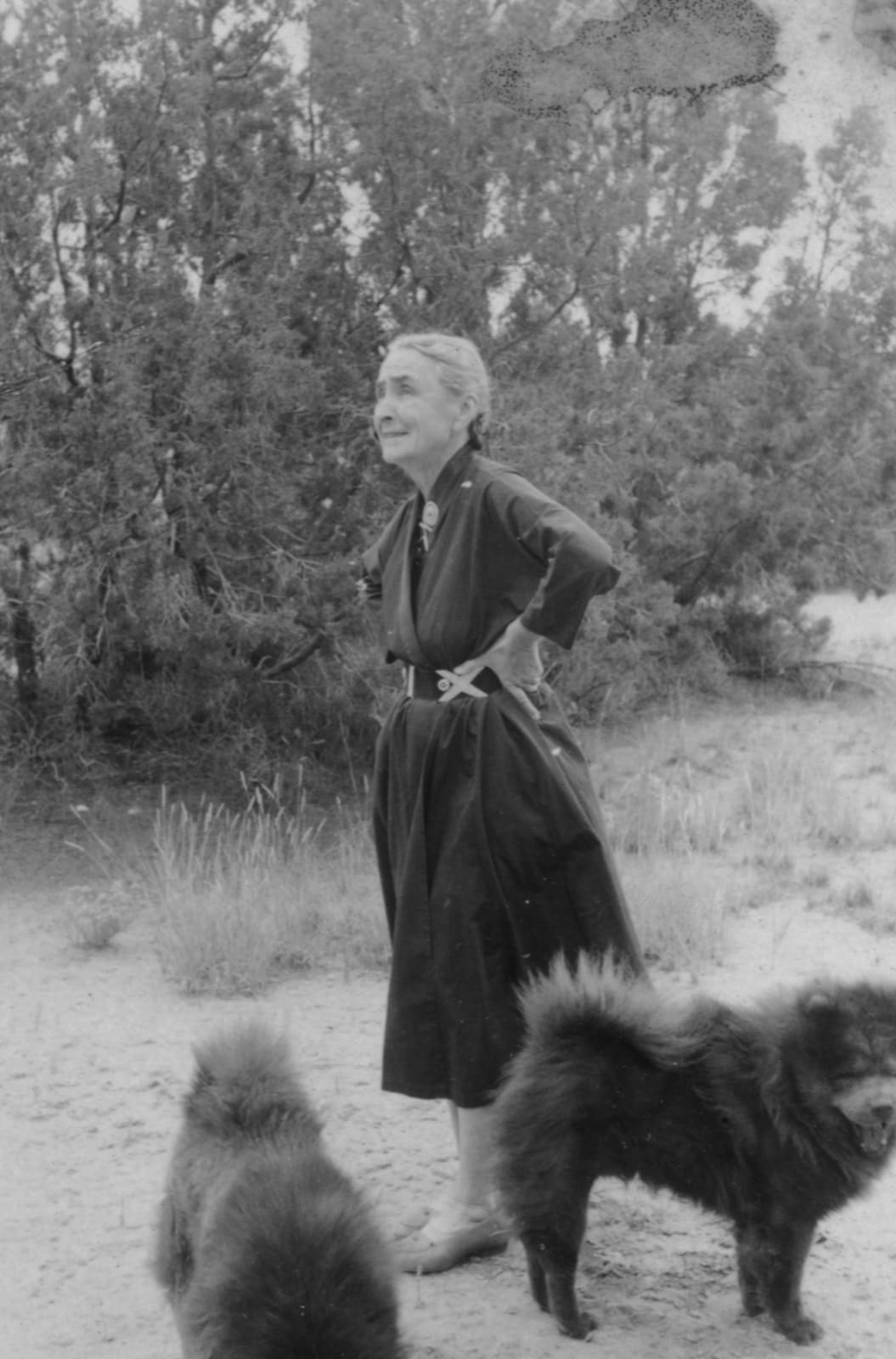 Todd Webb, Georgia and Her Chows IV, 1961