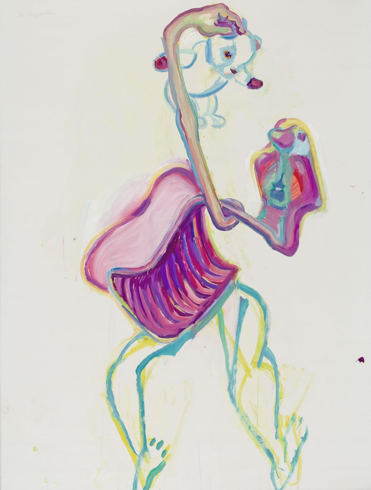 Maria Lassnig, Die Junggesellin, 2004-2005