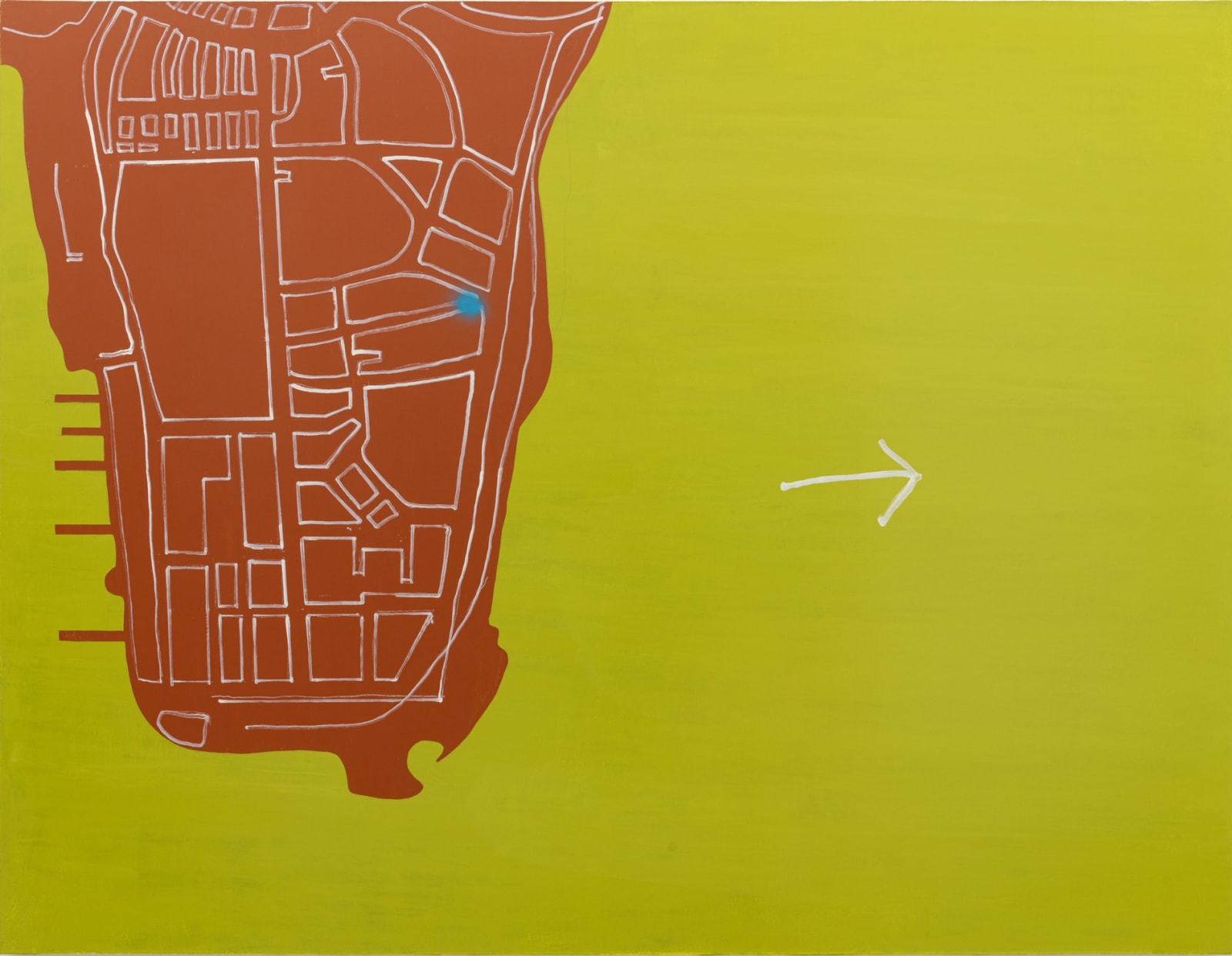 David Diao, This Way Out 1, 2016