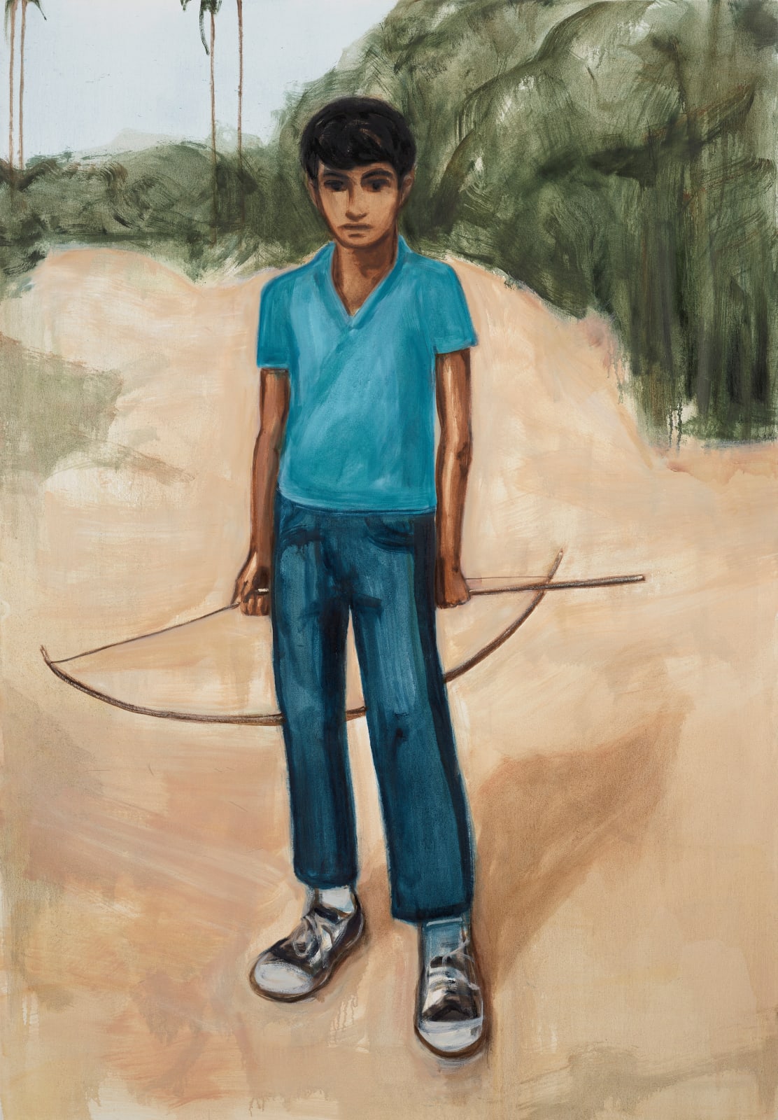 Matthew Krishanu, Blue Boy (Bow and Arrow), 2024