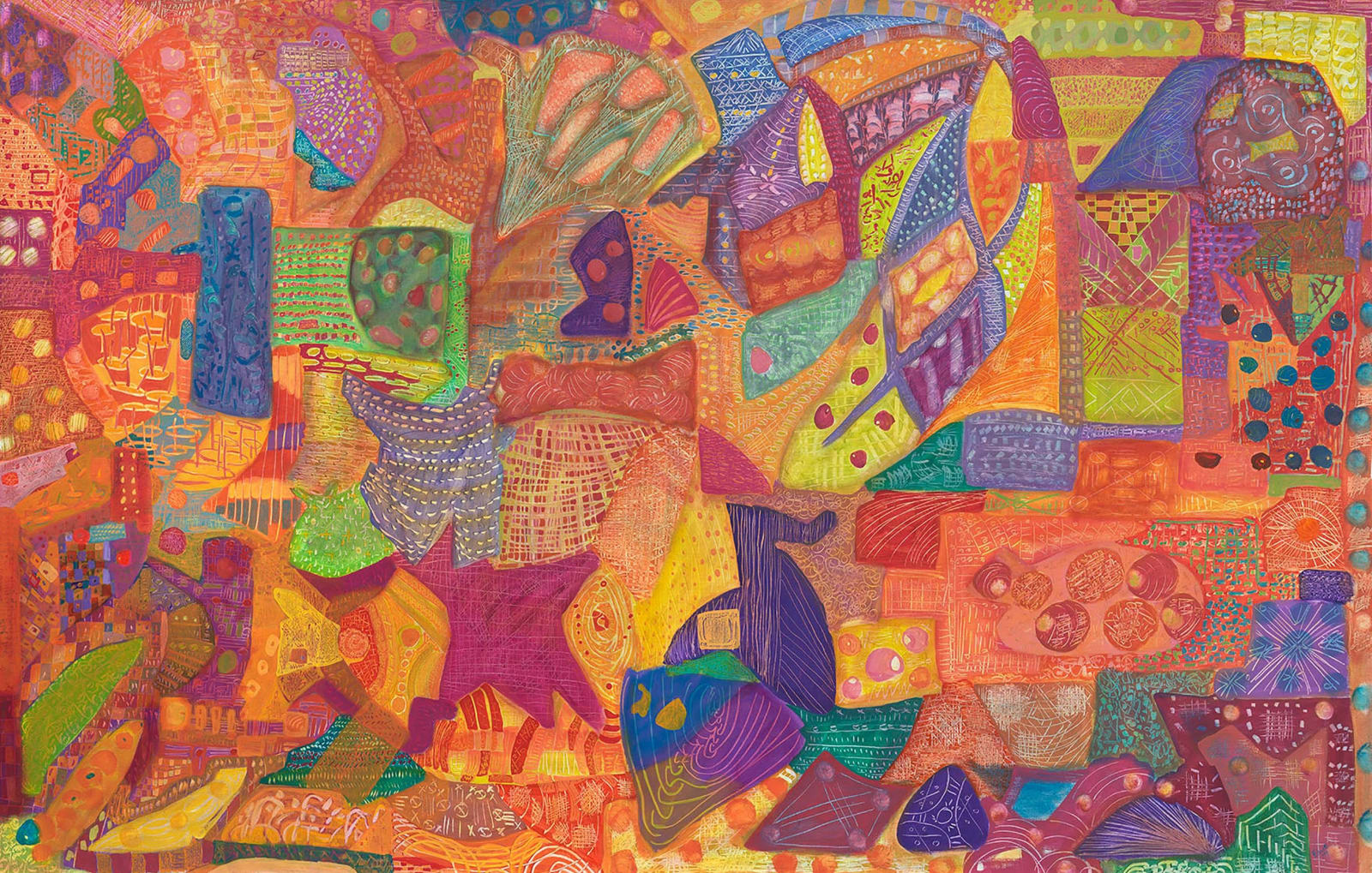 Ficre Ghebreyesus, Map / Quilt, 1999