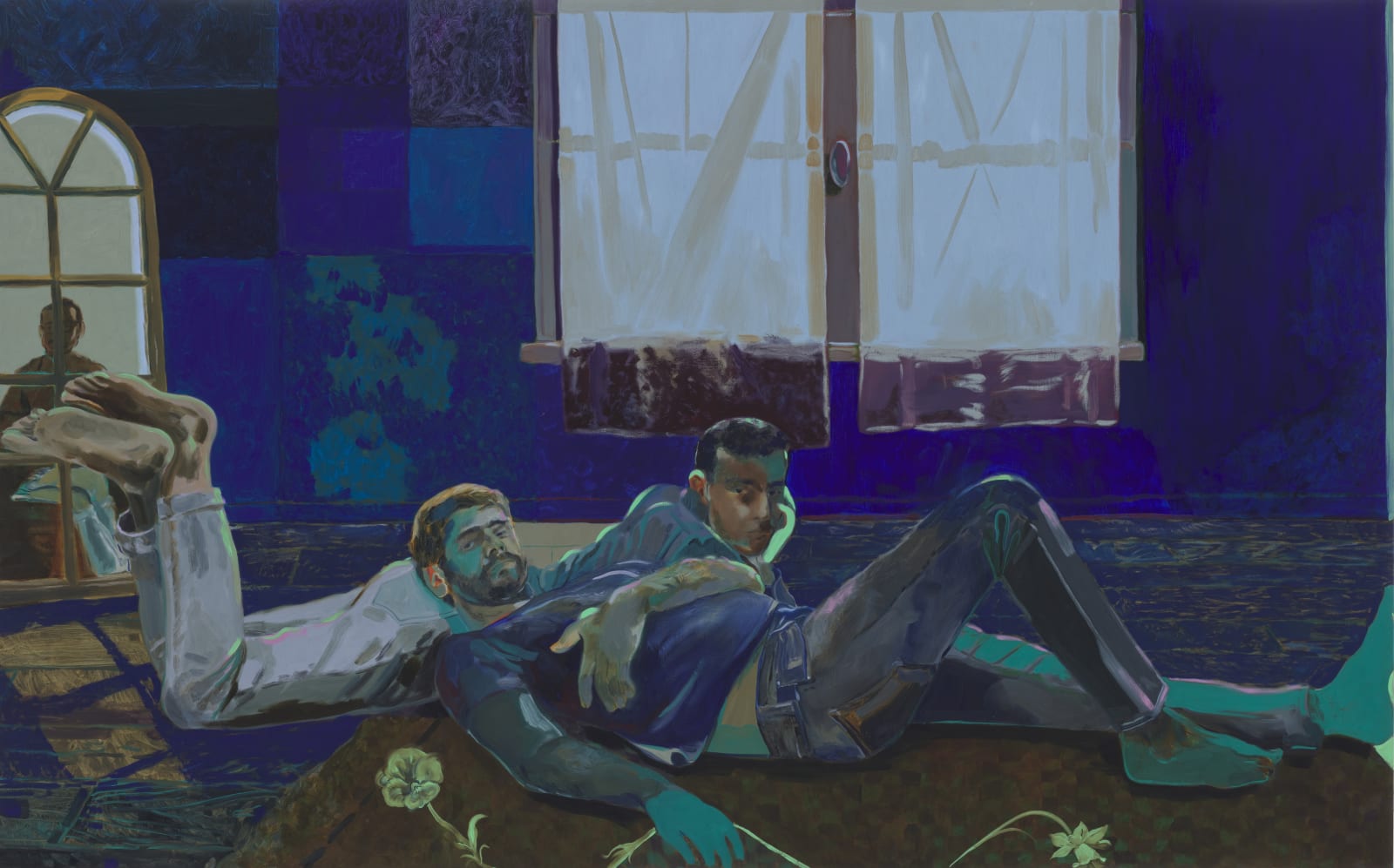 Anthony Cudahy, open window (blue, blue room), 2022