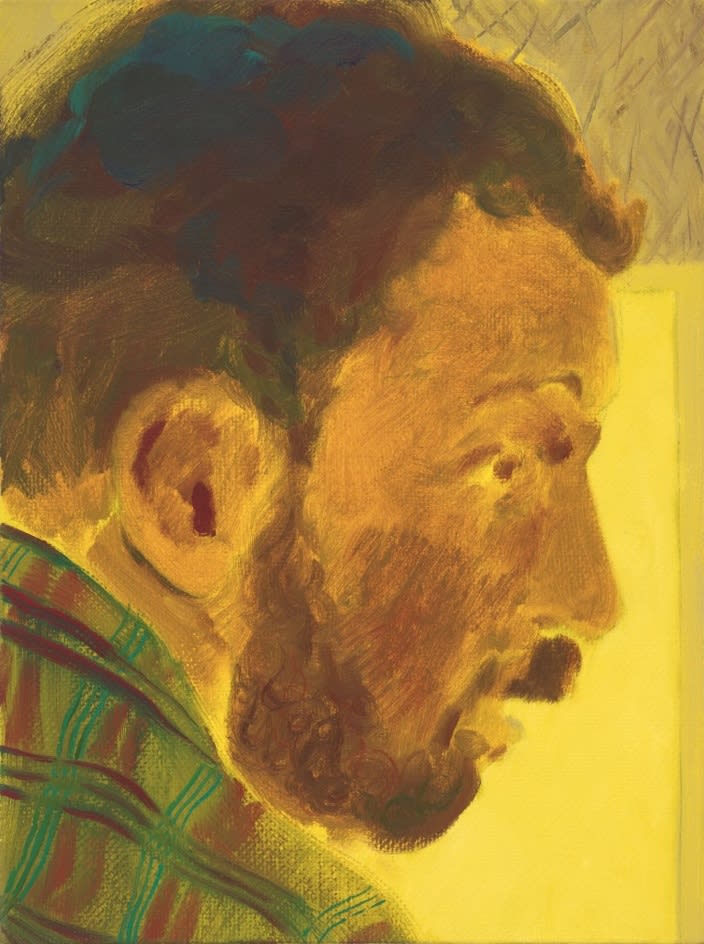 Anthony Cudahy, Ian backlit (yellow), 2024