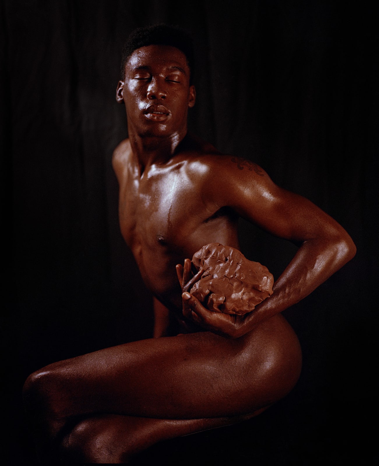 Shikeith, Brandon (holding clay), 2020