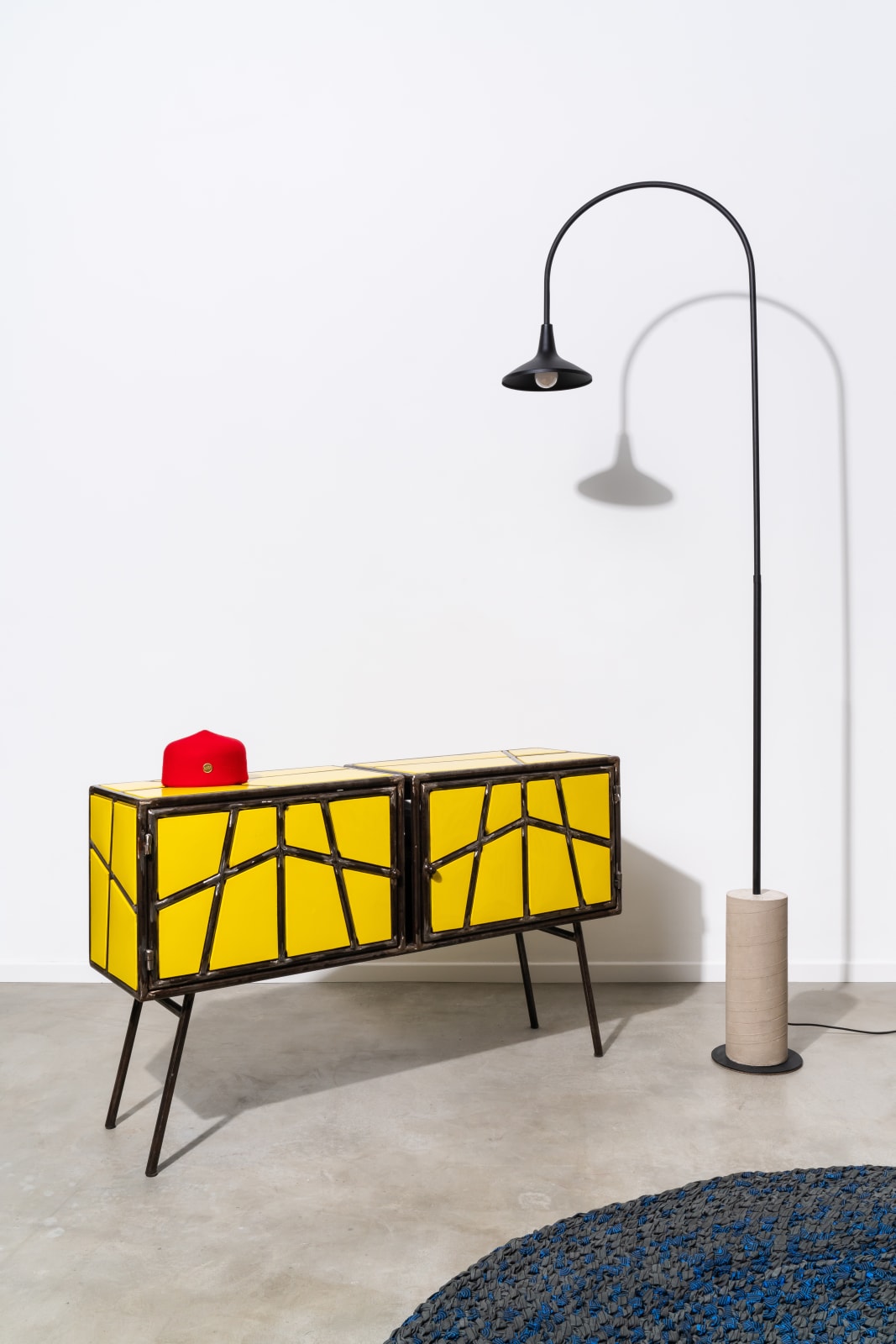 Ousmane Mbaye, Meuble Hector in yellow, 2019