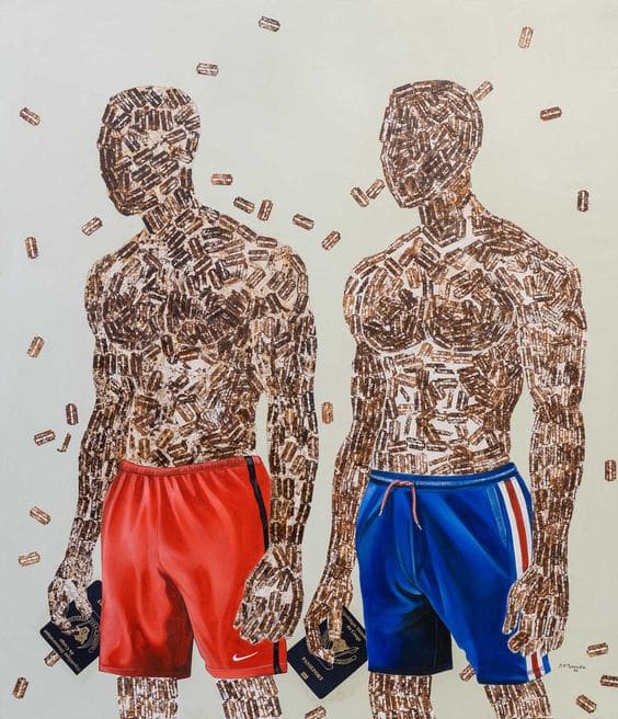 Joycenath Tshamala, File d'Attente 1, 2021