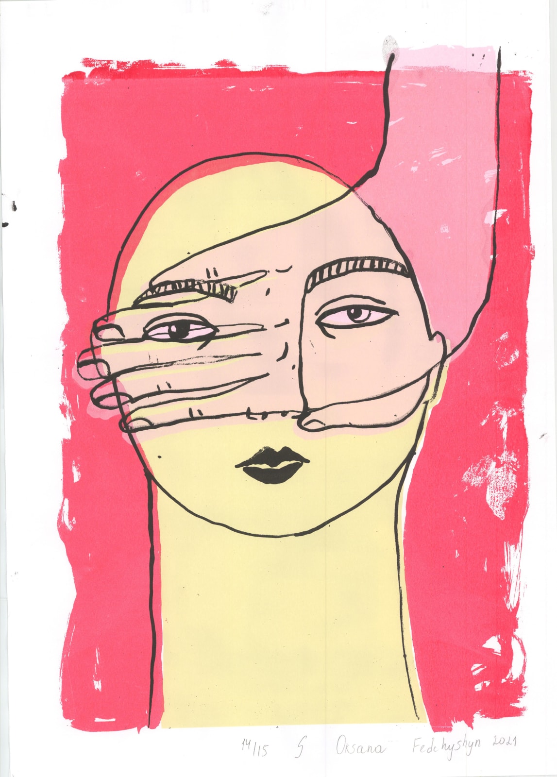 Oxanna Fedchyshyn, Don't hide your face, 2021