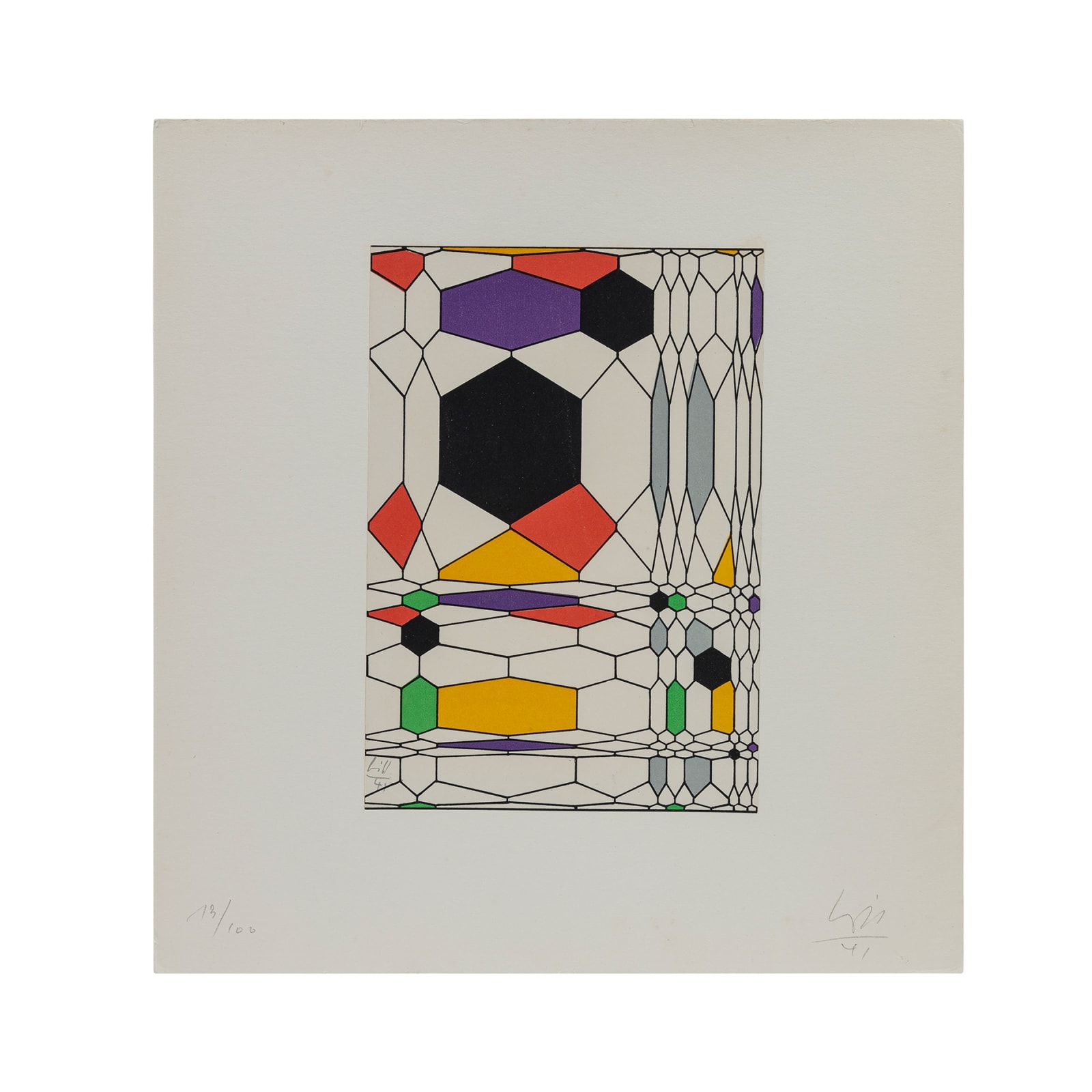 Max Bill, lithograph, 1941