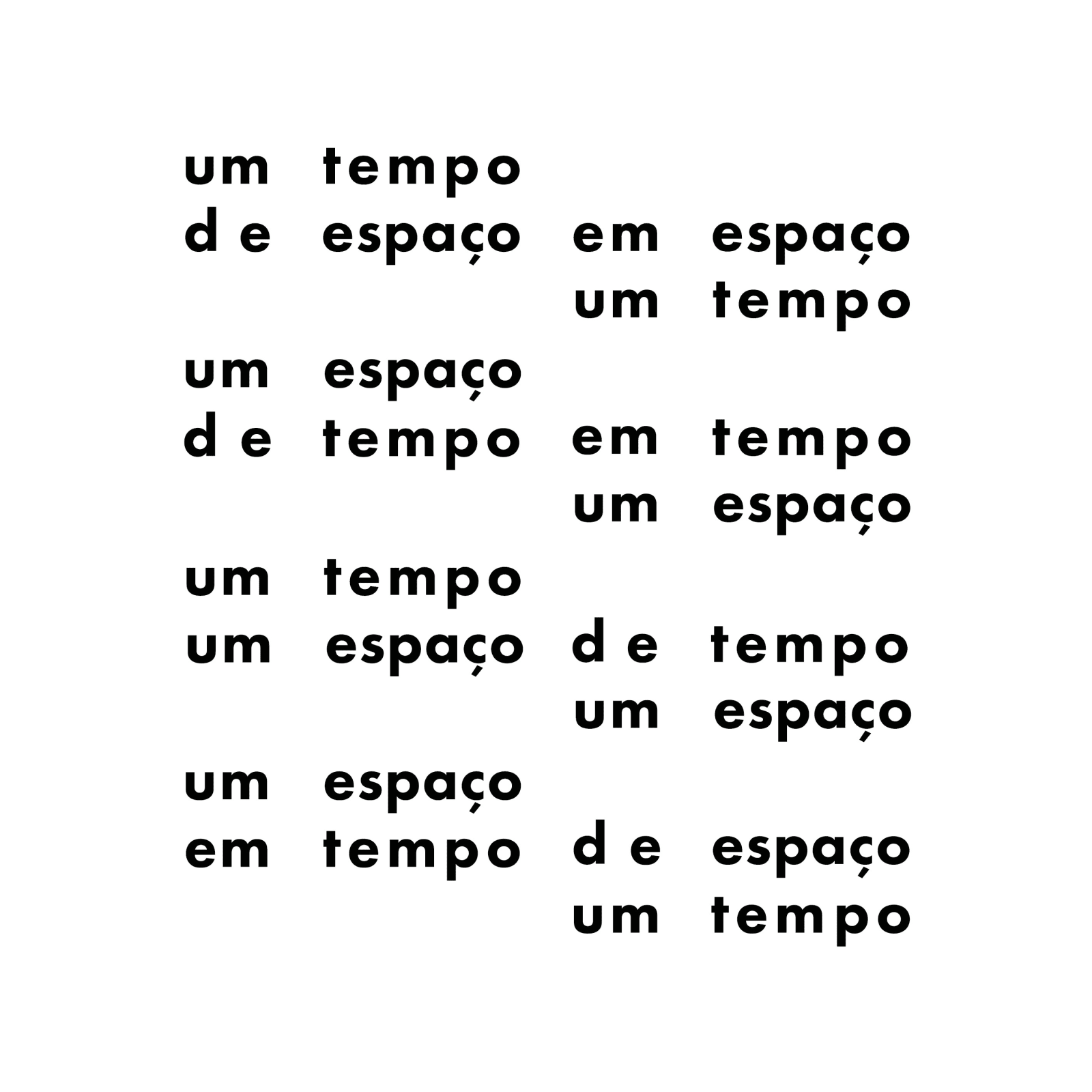 Augusto de Campos, timespace, 1958