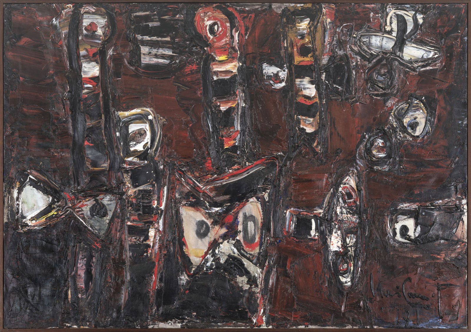 Iberê Camargo, Signs and bird, 1971