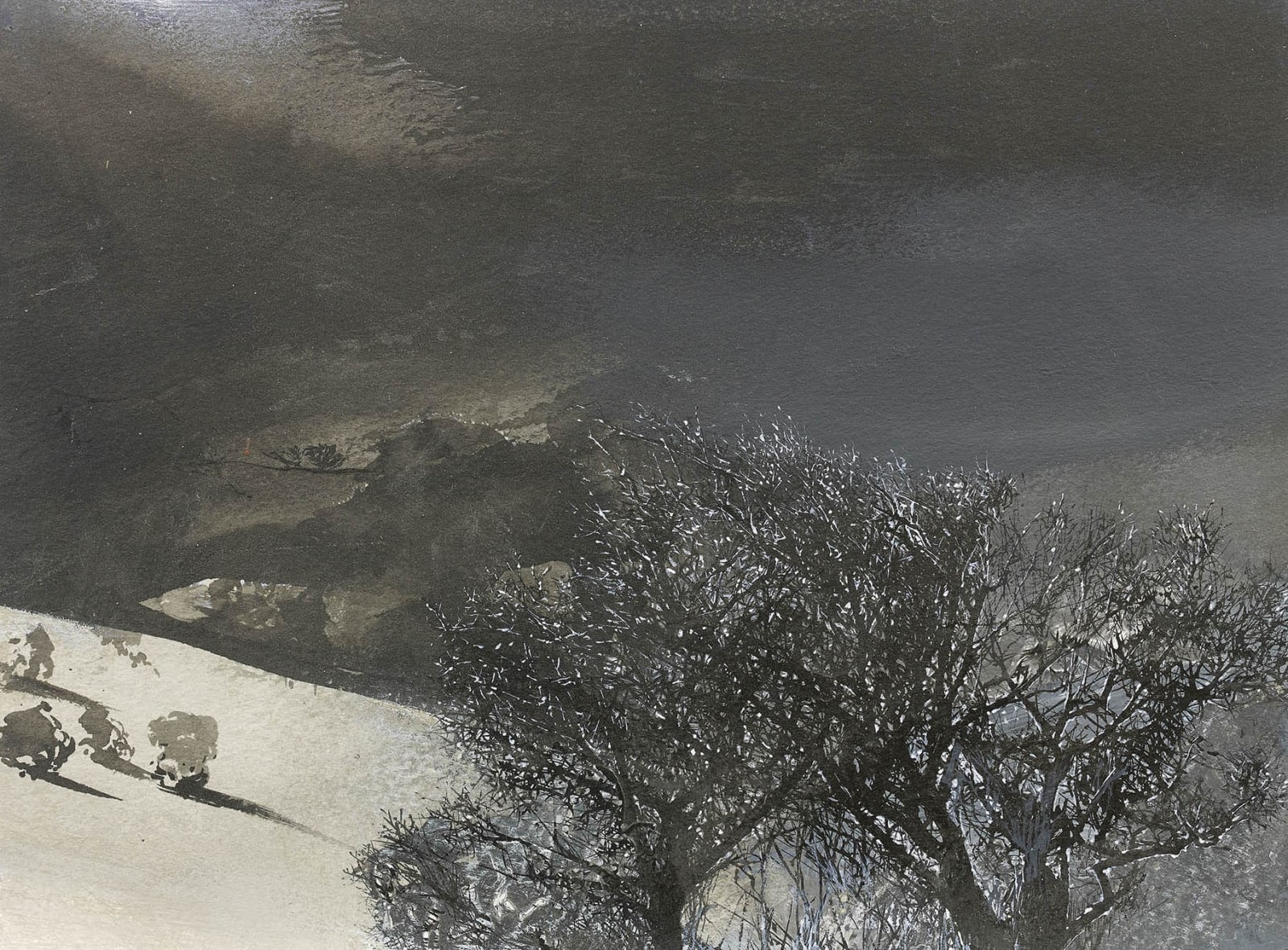 MARY ANNE AYTOUN-ELLIS, Moonlit night, 2017