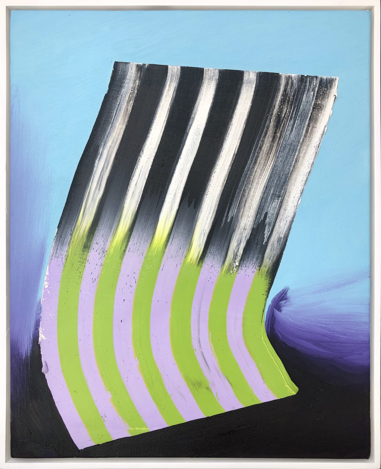 colorful bars of color forming an abstract painting by Eric Sall