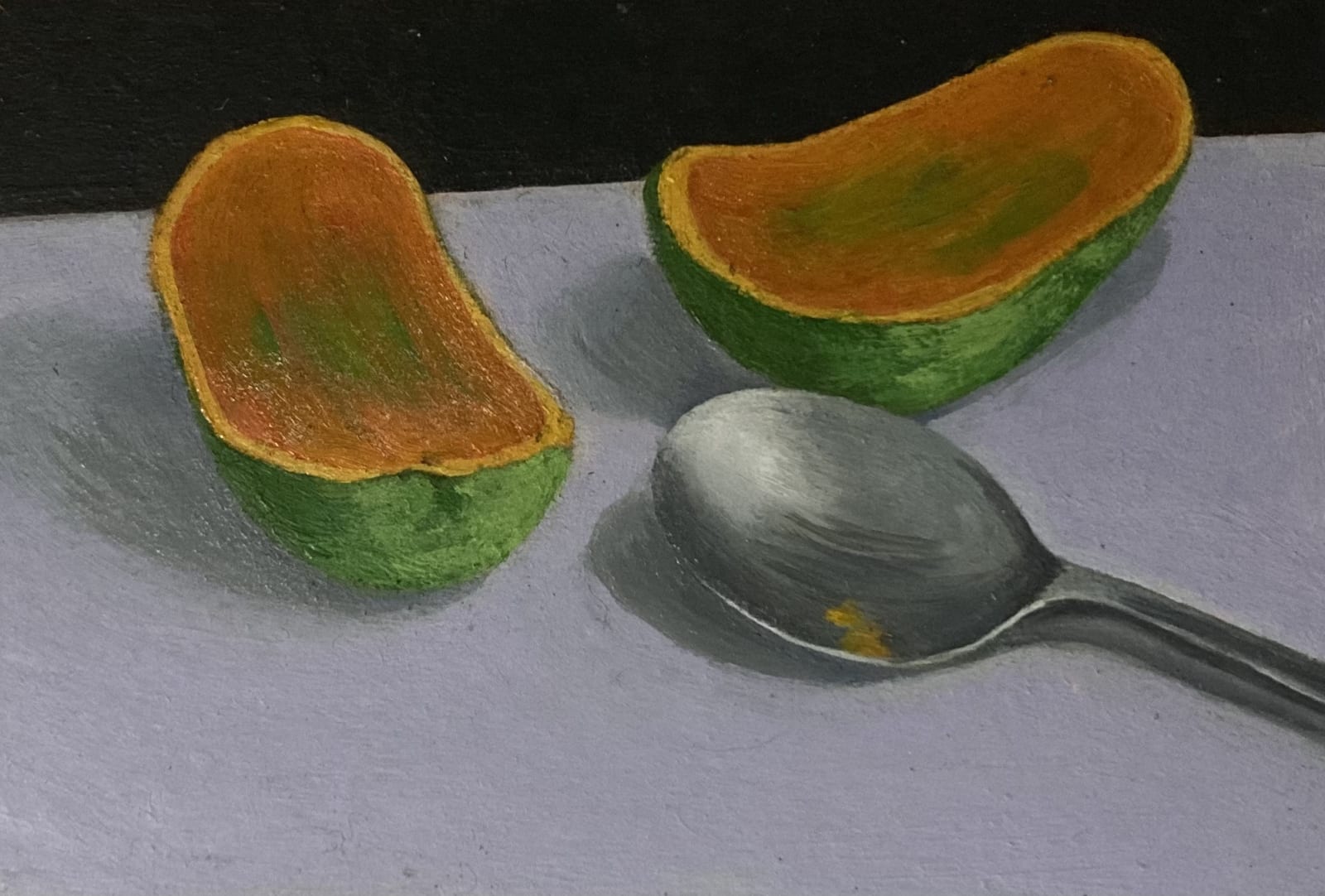 ‘Mango and spoon’, 2022