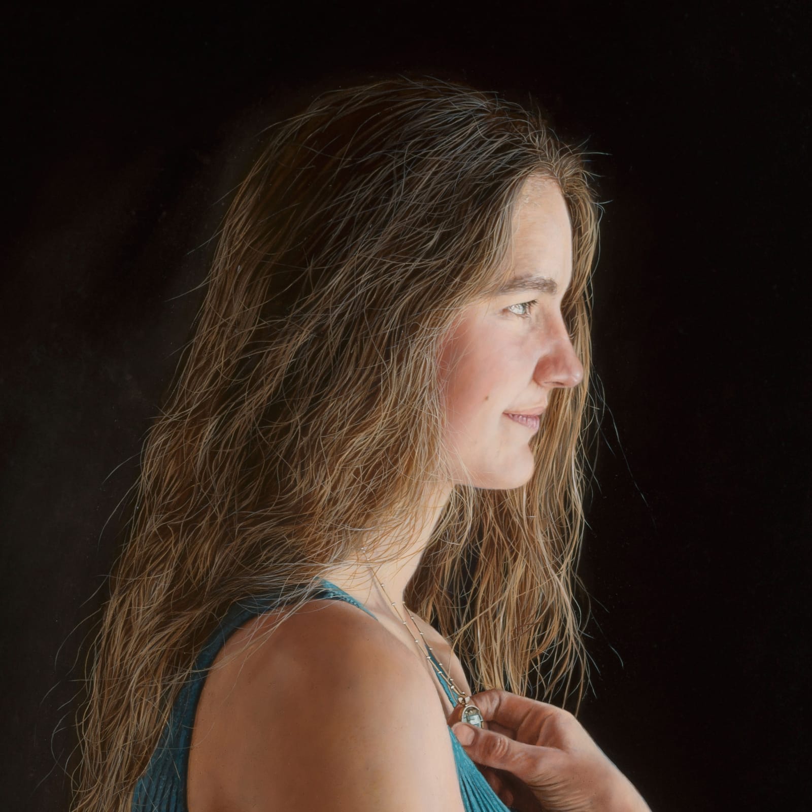 Portrait of Emma Wearing a Kenyan Bracelet