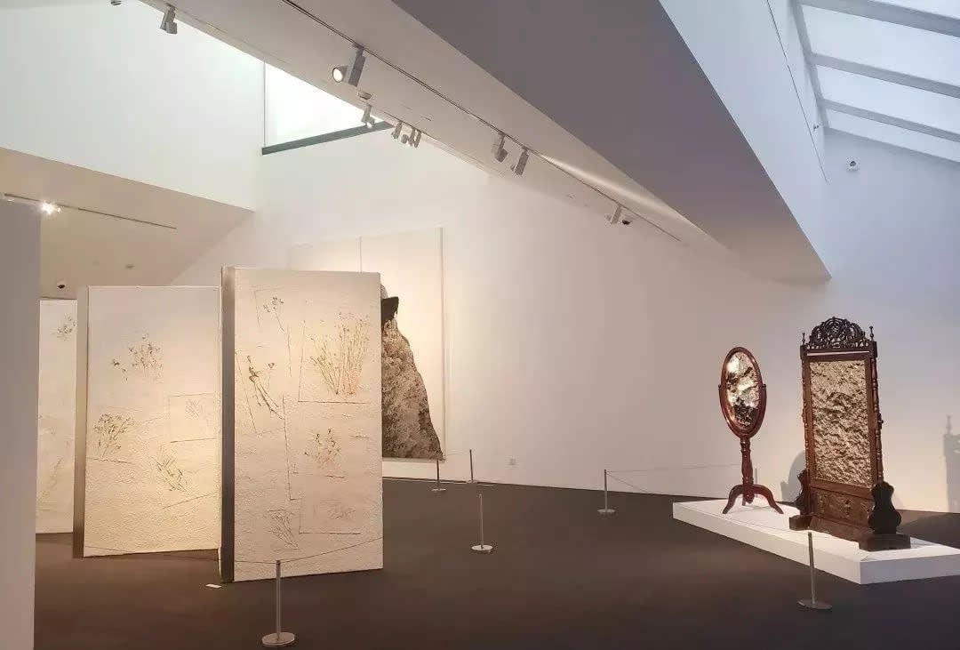 A picture containing wall, indoor, art, gallery