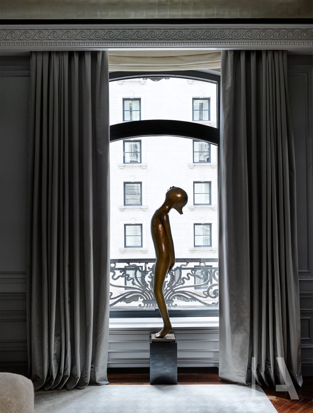 A sculpture by Hugo Robus (American, 1885-1964). Private Collection. Courtesy Lovell Art Advisory.