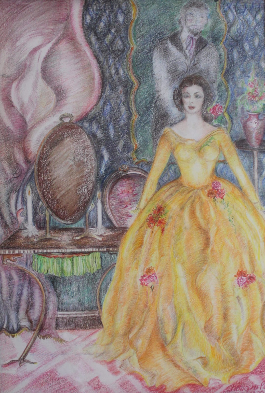 Christopher Peter, Madame Bovary Dressing for the Ball (in a State of Ecstatic Longing). Page 62, Madame Bovary by Gustave Flaubert, 2021