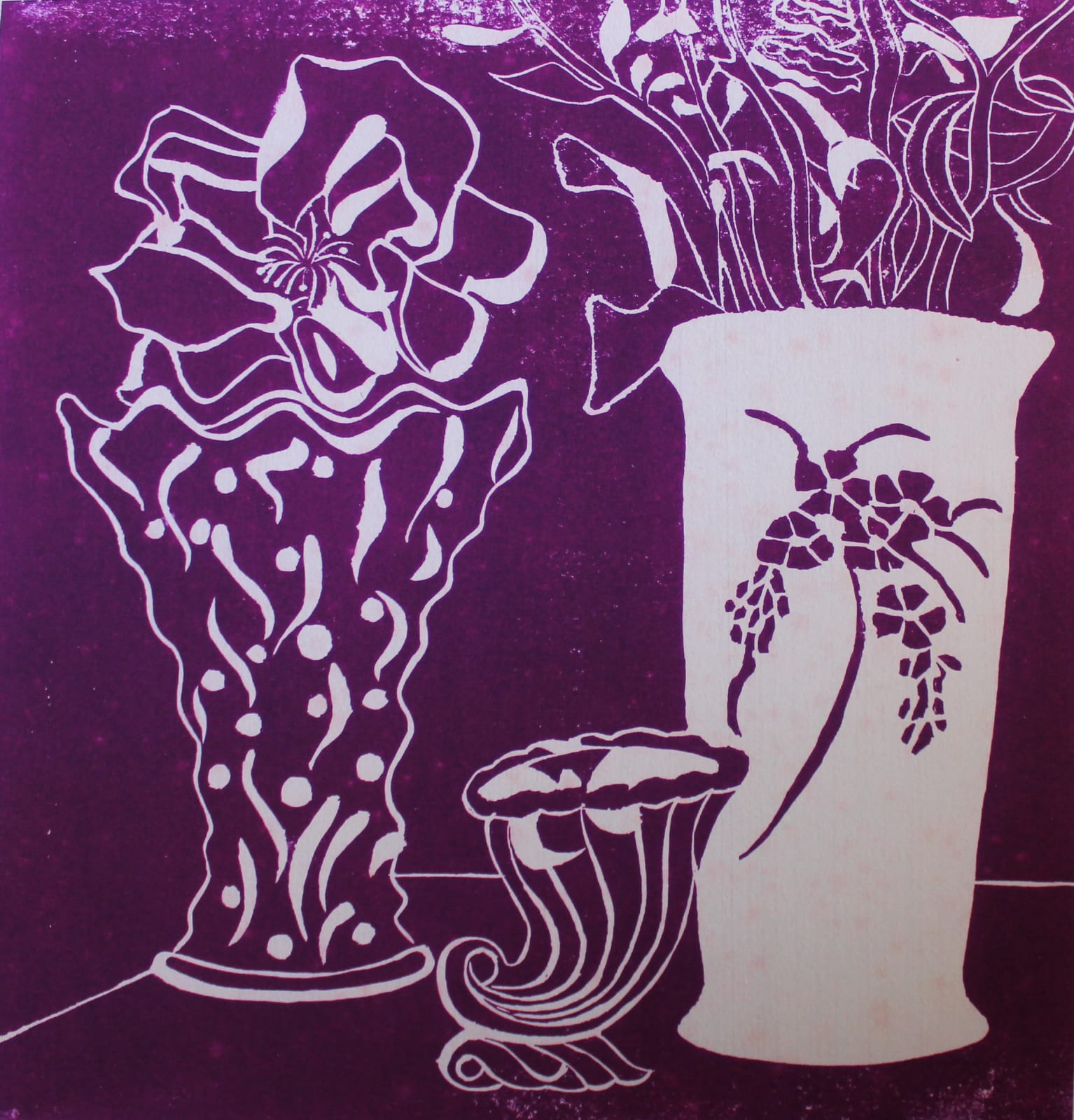 Christopher Peter, Two Vases and a Cornucopia. Gifts from Hylton Long Ago in 1975., 1975