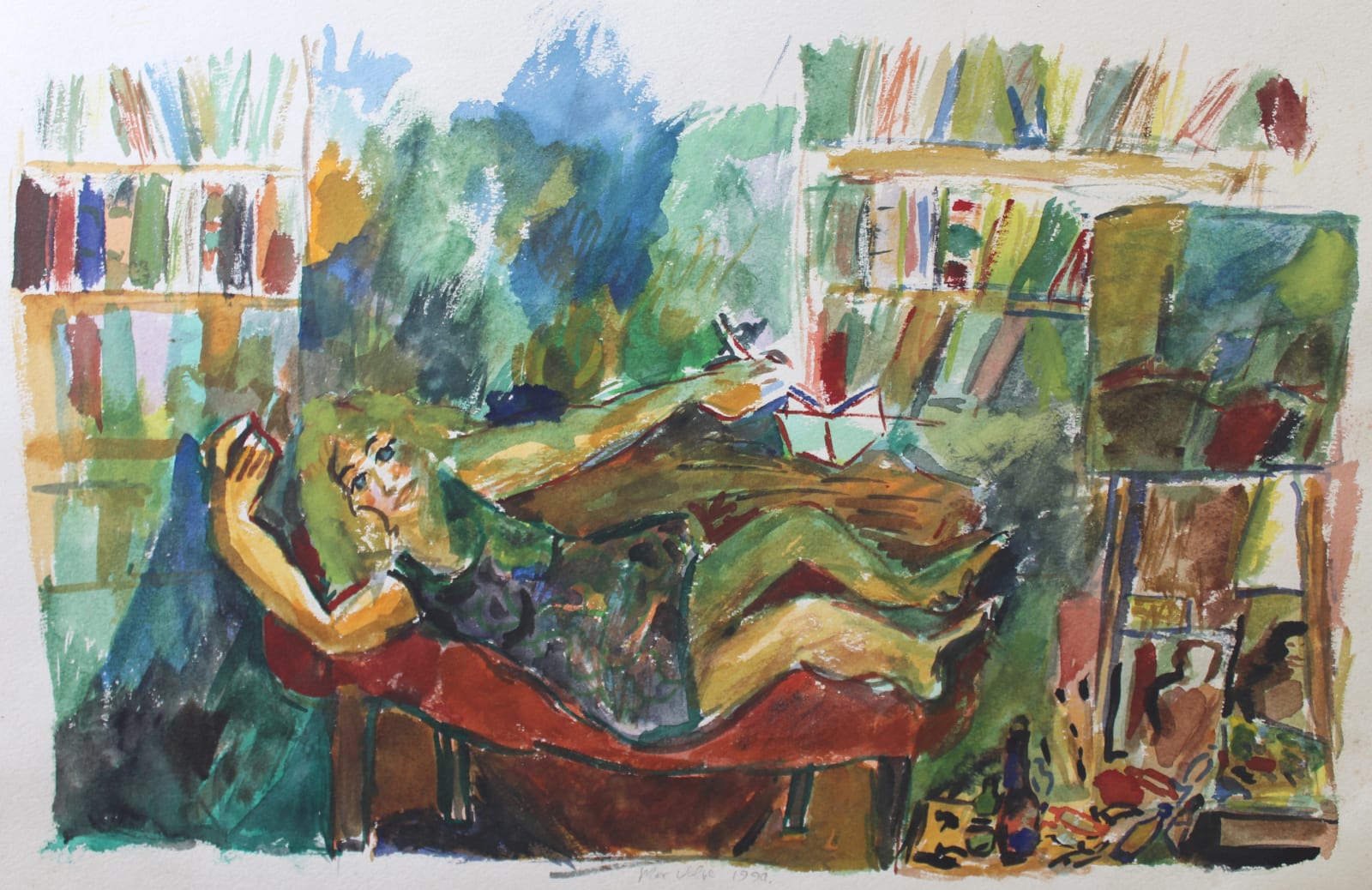 Max Wolpe, Reclining Lady, 1994