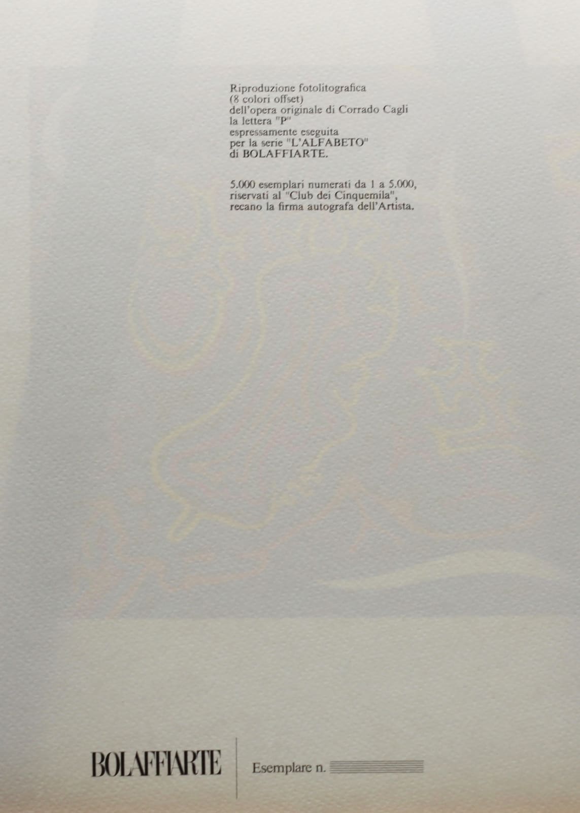 Corrado Cagli, 'La Lettera 'P' ' (The Letter 'P'), 1973