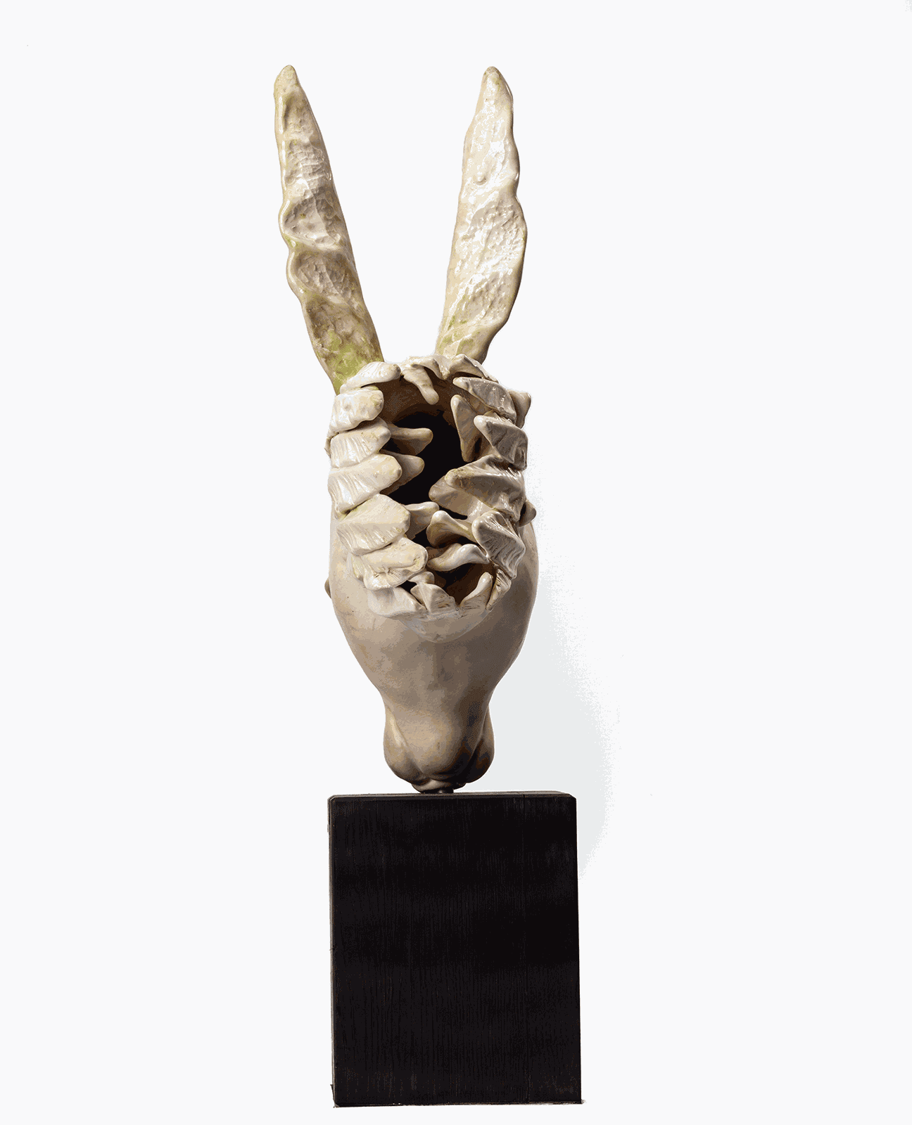 Jennie McCall, Feathered hare on blackened oak base