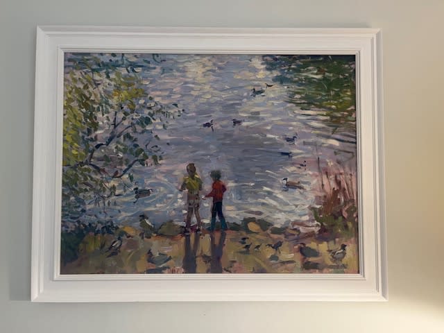 Andrew Farmer ROI, Children by the Pond