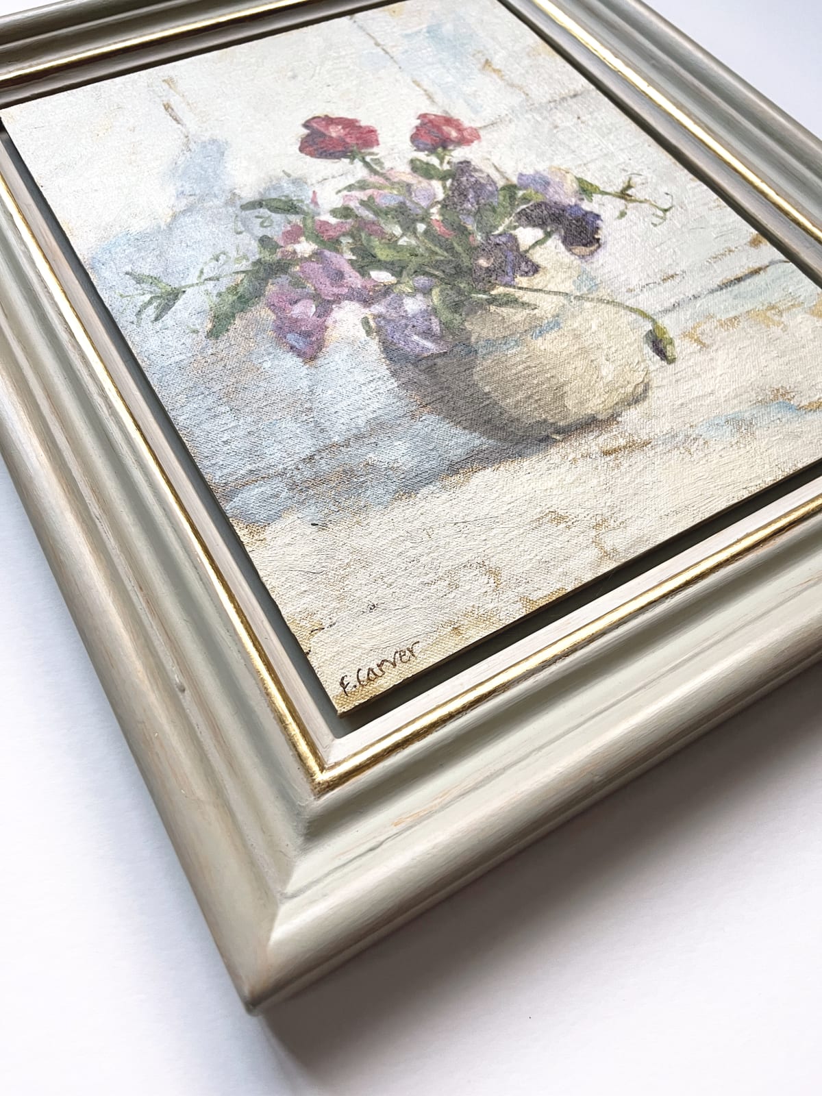 Fiona Carver, Sweet Peas in a French Pot