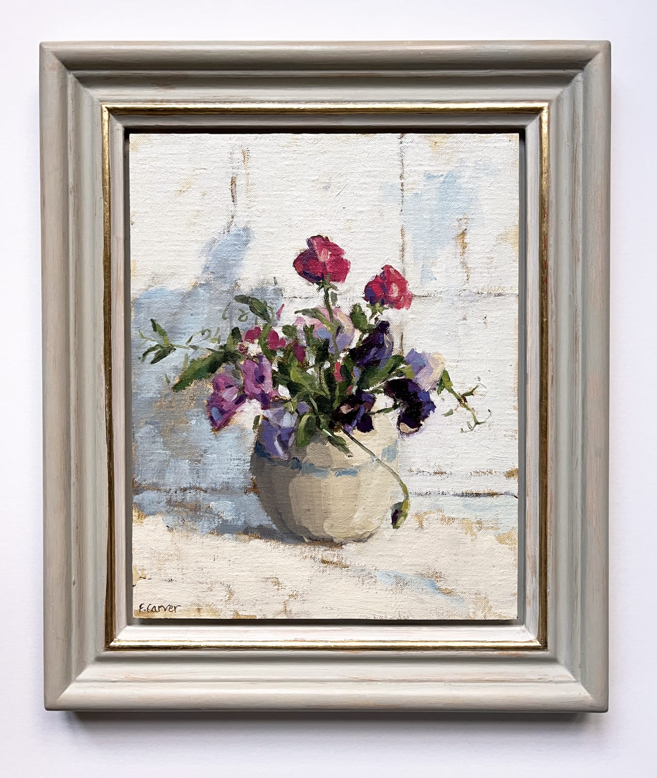 Fiona Carver, Sweet Peas in a French Pot