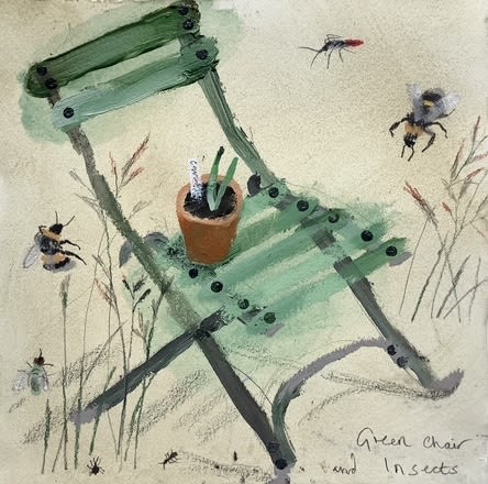 Clare Sprawson, Green Chair & Insects