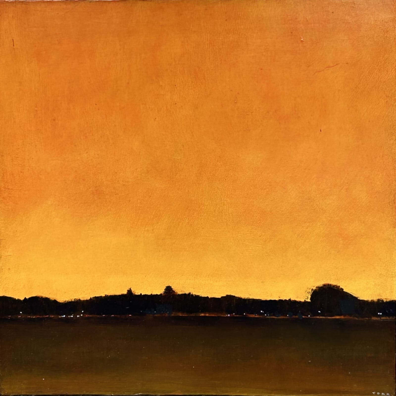 Andrew Torr, Nocturne, Wandsworth Common - Light Rain