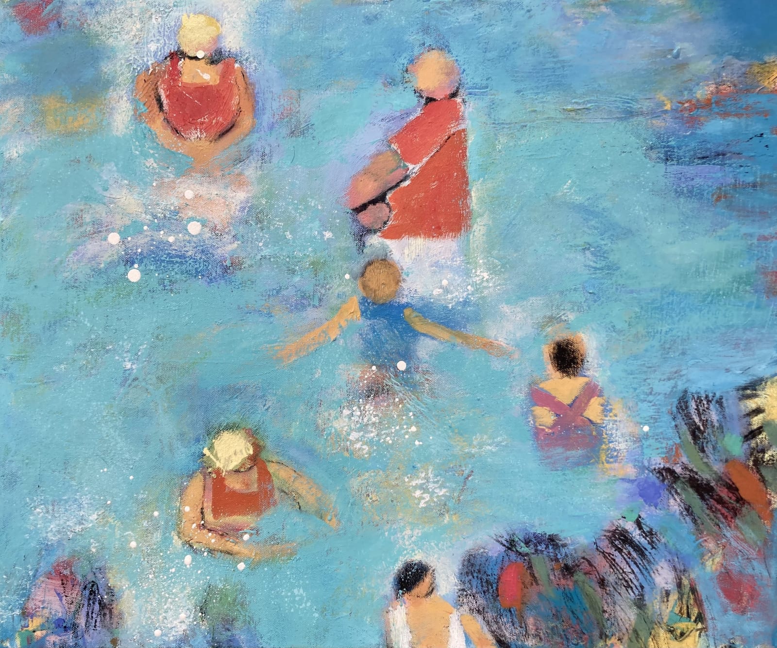 Elaine Turnbull, Bathers in Dappled Light