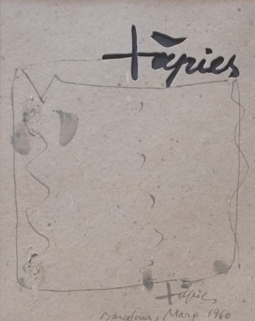 Antoni Tàpies, Untitled, 1960