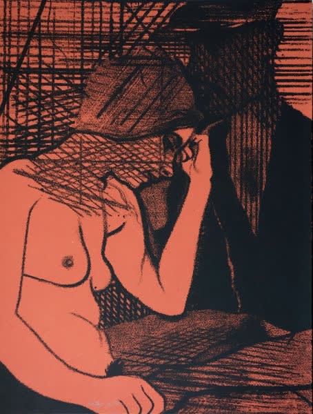 R. B. Kitaj, Sleeping Fires, 1975
