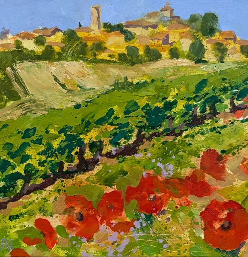 Robert Iness, Poppies on the Road, 2025