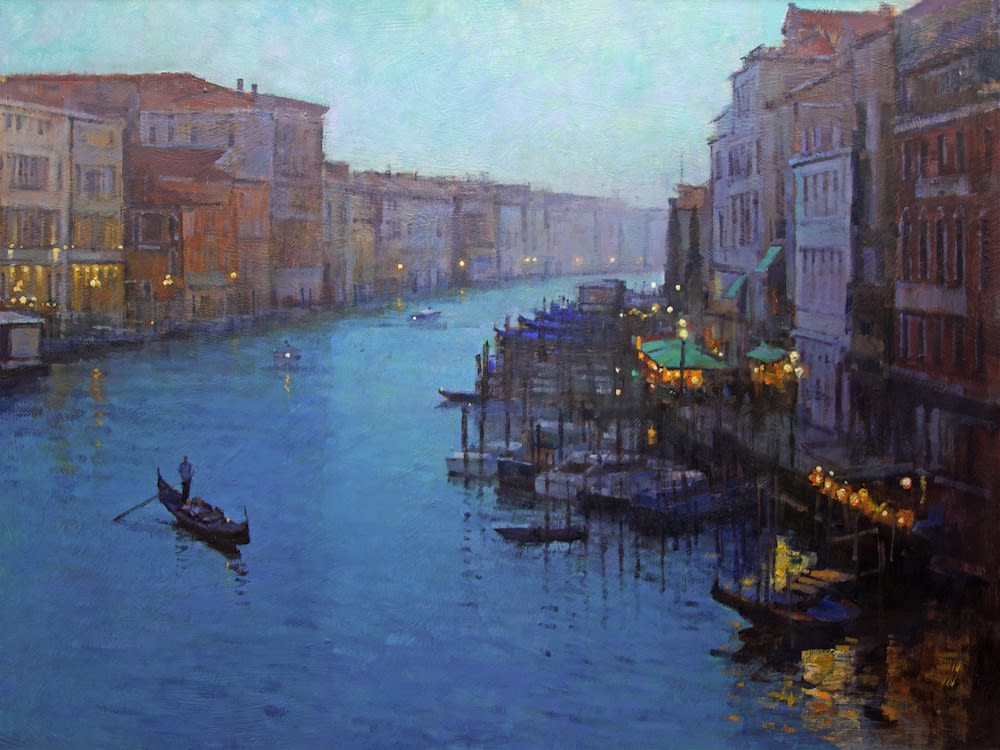 Evening light on the Grand Canal, Venice