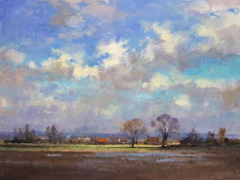 Flooded fields at Marshside